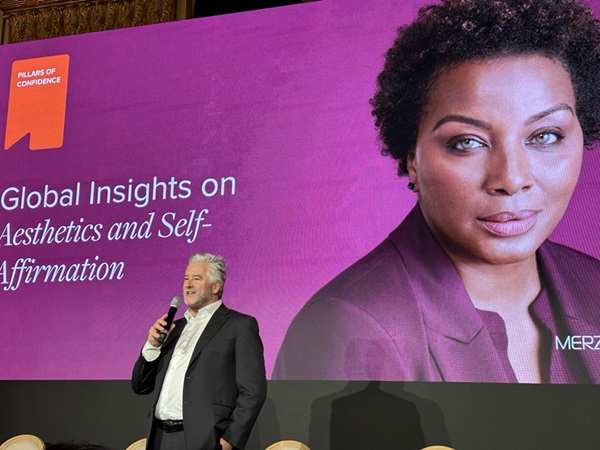Bob Rhatigan, CEO of Merz Aesthetics, delivered the opening address at the IMCAS 2025 World Congress, which was held in Paris on January 29.