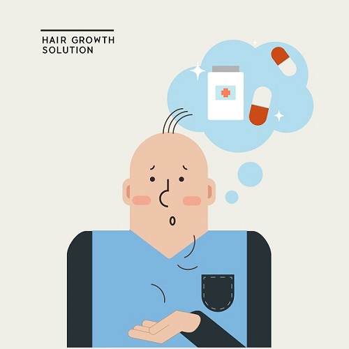 Androgenic hair loss is a progressive disease that requires constant care. Many patients avoid taking remedies, thinking it will cause side effects related to sexual dysfunction; however, the occurrence rate of the side effect was only 1%, which naturally resolved over time (Image=ClipArt Korea).