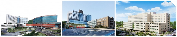 From the left, Seoul National University Bundang Hospital, which is a high-level general hospital, Cha Hospital, which is specialized in women's diseases, and Bundang Jesaeng Hospital, which is showing strength in a specialty of burn reconstruction.