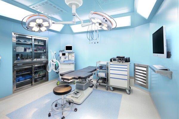An operating room at JK Plastic Surgery Center