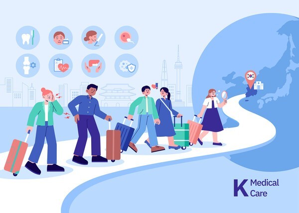 Korea medical care illustration