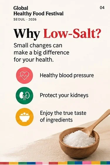 Why Low-Salt? Blood pressure, kidney health and the taste of ingredients