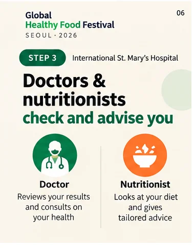 Doctors and nutritionists at International St. Mary’s Hospital provide consultation